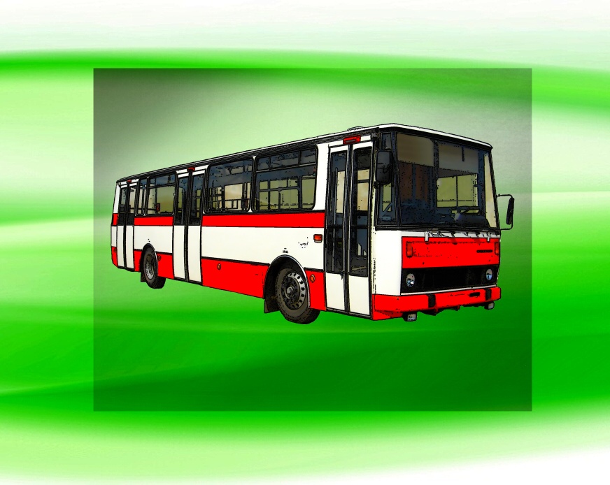 autobus Karosa B732  DTF nažehlovačka 9x5 cm