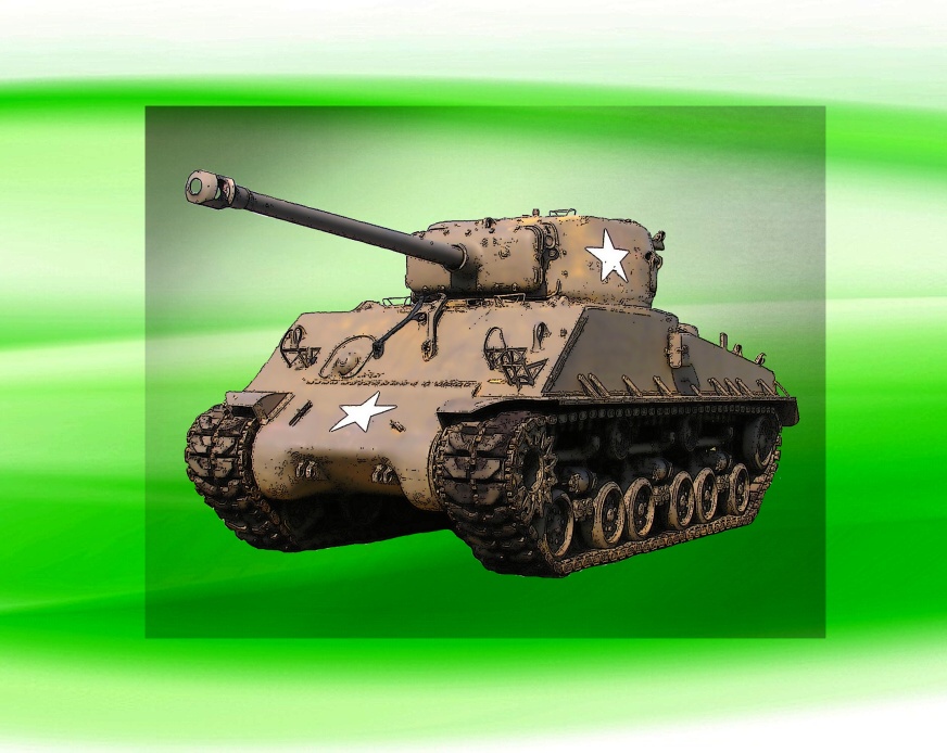 tank SHERMAN M4 DTF nažehlovačka 10x6 cm