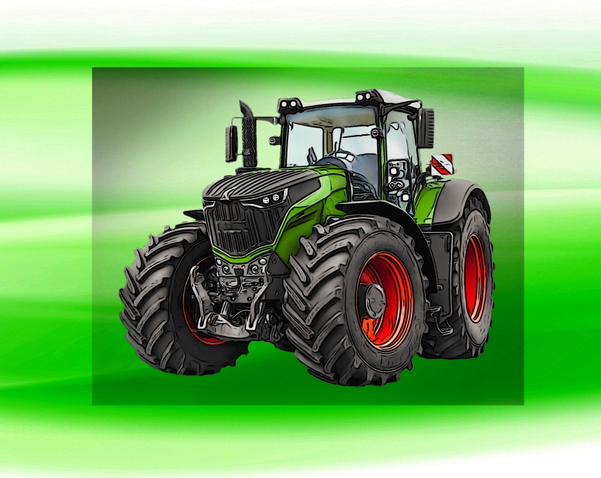 Fendt 1000 Vario DTF nažehlovačka 8x7 cm