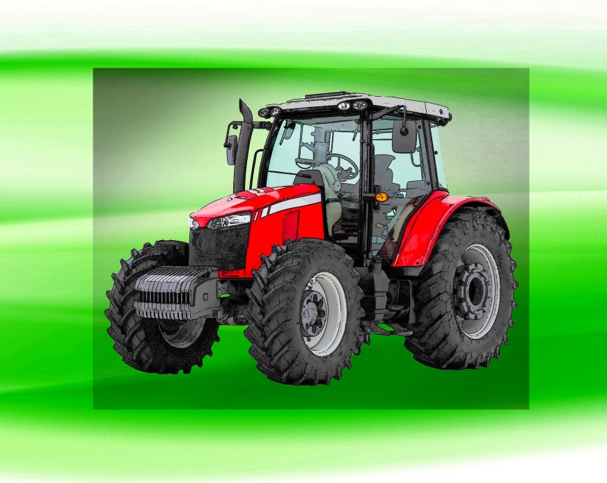 Massey Ferguson  6713R  DTF nažehlovačka 13x9 cm