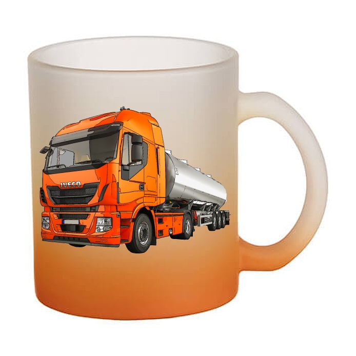 Skleněný hrnek s tahačem Iveco HIWAY 500