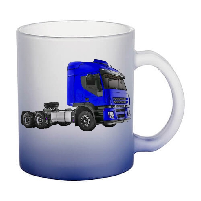 Skleněný hrnek s tahačem Iveco Stralis 2012