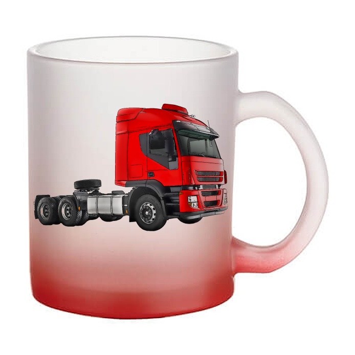 Skleněný hrnek s tahačem Iveco Stralis 2012 II