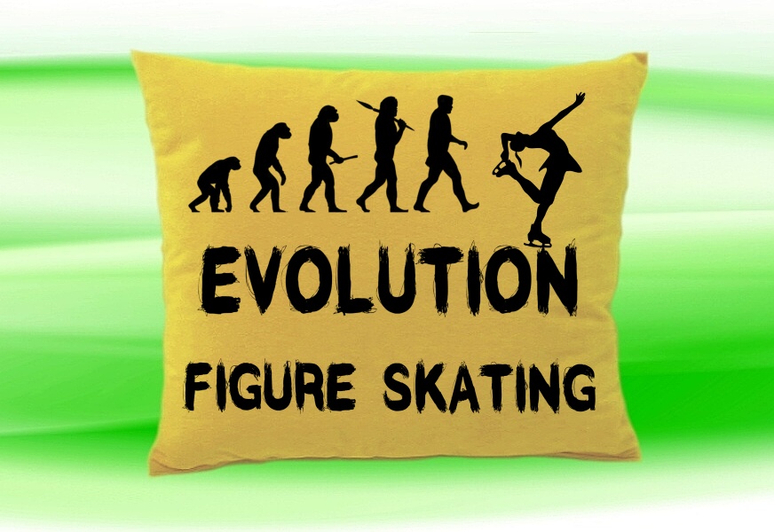 Moon River Evolution Figure skating polštář béžový 30x40 cm