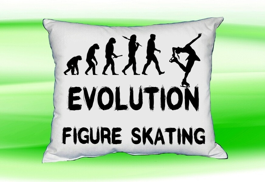 Moon River Evolution Figure skating polštář bílý 30x40 cm