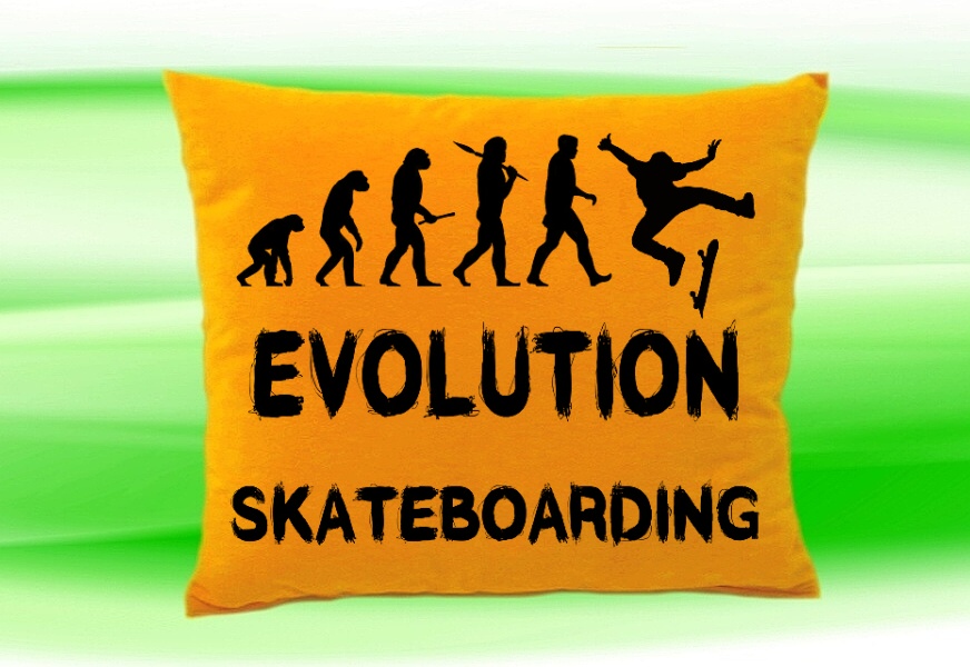 Moon River Evolution SKATEBOARDING polštář medový 30x40 cm
