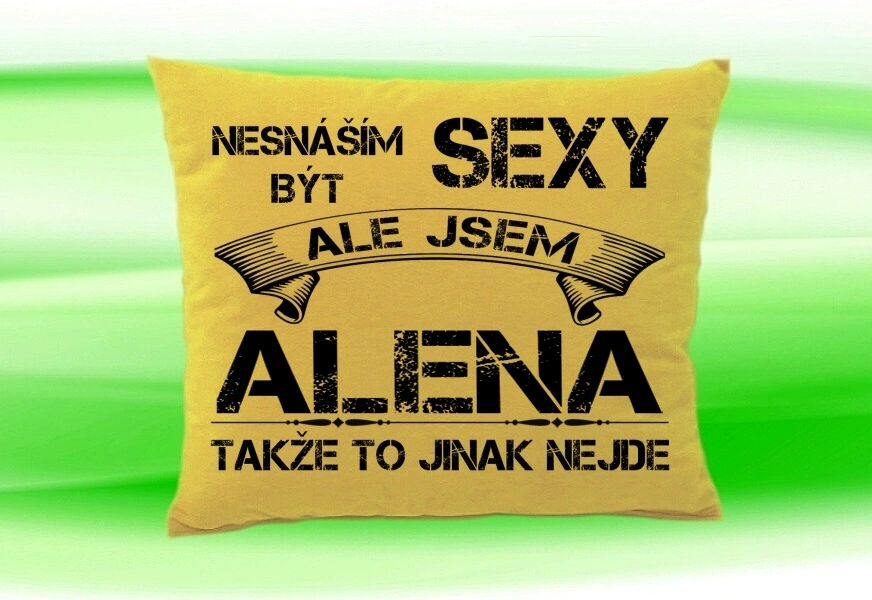 Polštář se jménem ALENA Béžový