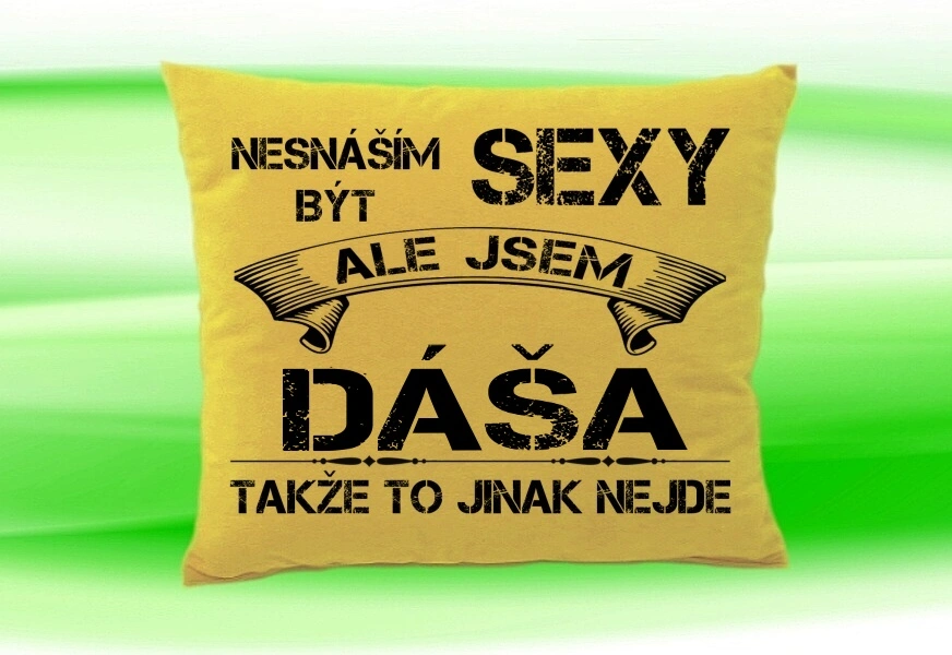 Polštář se jménem DÁŠA Béžový