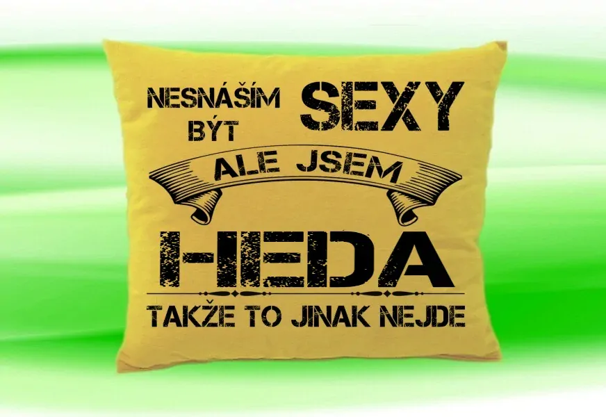 Polštář se jménem HEDA Béžový