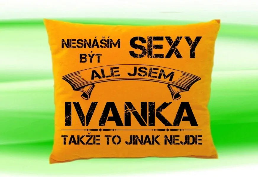 Polštář se jménem IVANKA Medový