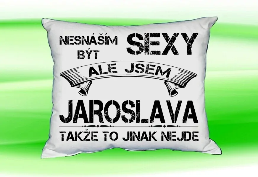 Polštář se jménem JAROSLAVA Bilý