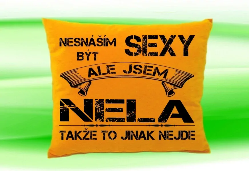 Polštář se jménem NELA Medový