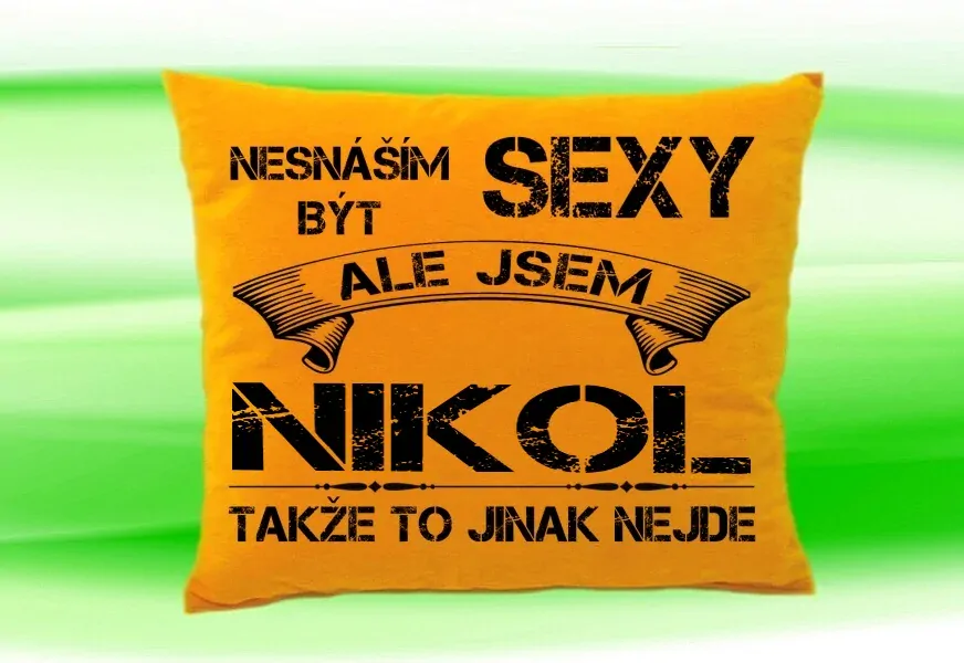 Polštář se jménem NIKOL Medový