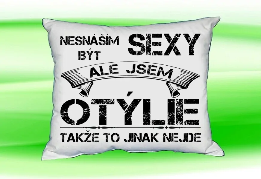 Polštář se jménem OTÝLIE Bilý