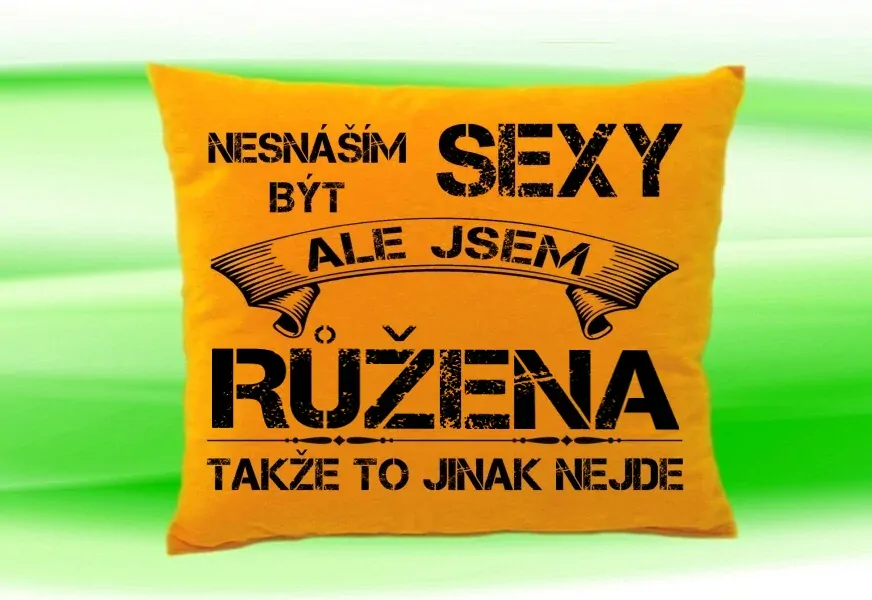 Polštář se jménem RŮŽENA Medový