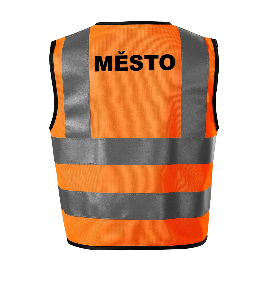 Moon River MĚSTO reflexní vesta oranžová velikost 2XL
