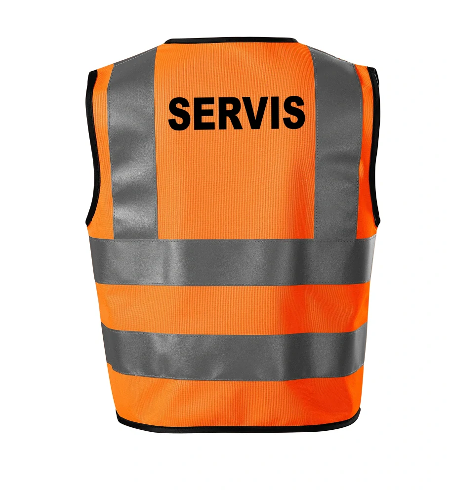 Moon River SERVIS reflexní vesta oranžová velikost 2XL