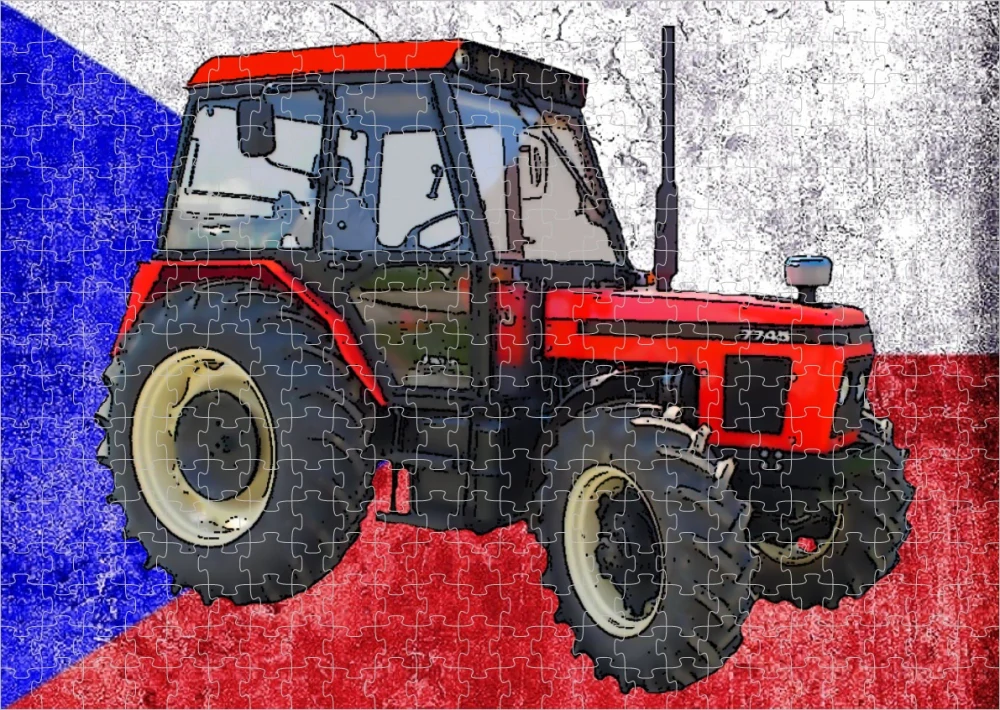 Moon River ZETOR 7745 puzzle s traktorem 120 dílků