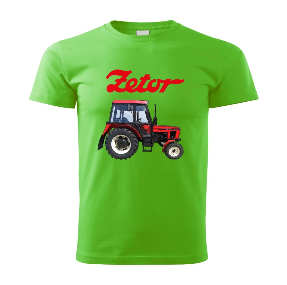 Moon River ZETOR 7011 tričko s traktorem zelené velikost M