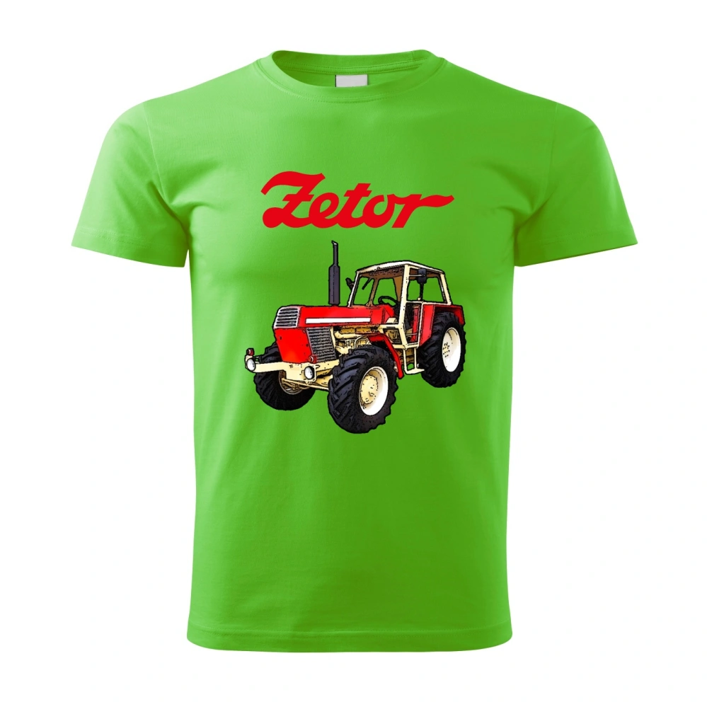Moon River ZETOR Crystal 12045 tričko s traktorem zelené velikost 3XL