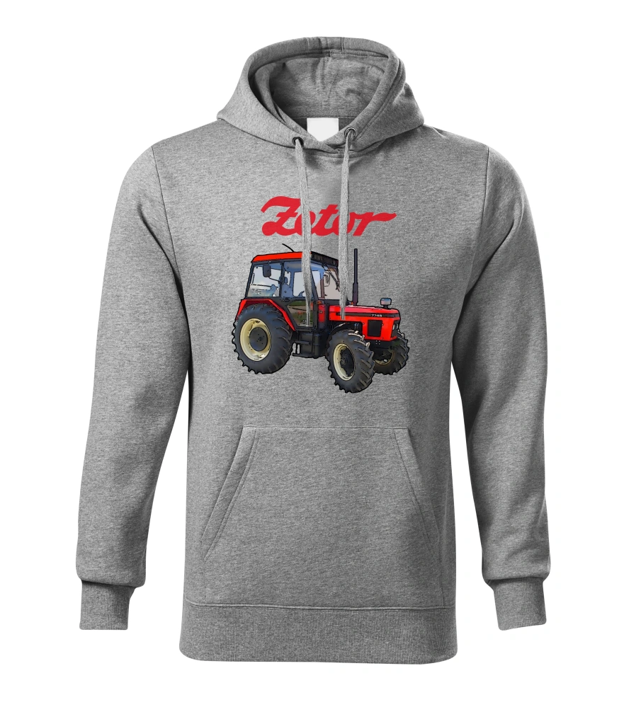 Moon River ZETOR 7745 pánská mikina šedá velikost 4XL
