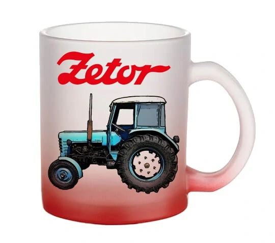 Moon River ZETOR 30 hrnek skleněný červený objem 330 ml
