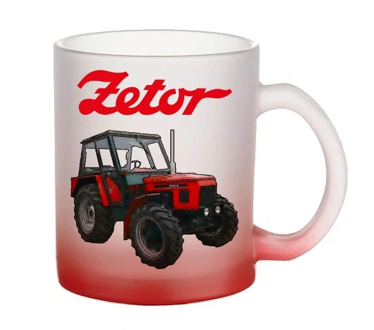 Moon River ZETOR 6945 hrnek skleněný červený objem 330 ml