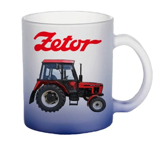 Moon River ZETOR 7011 hrnek skleněný modrý objem 330 ml