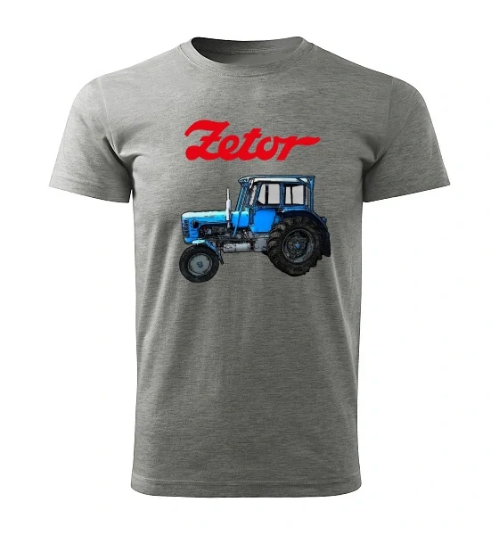 Moon River ZETOR 4011 dětské tričko s traktorem šedé velikost 146