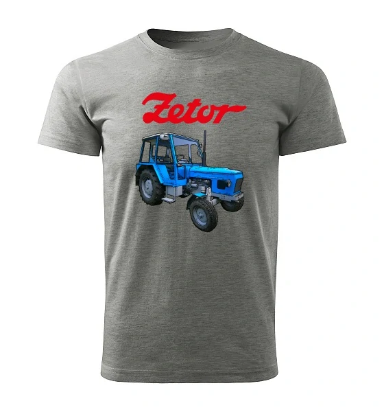 Moon River ZETOR 6911 dětské tričko s traktorem šedé velikost 158