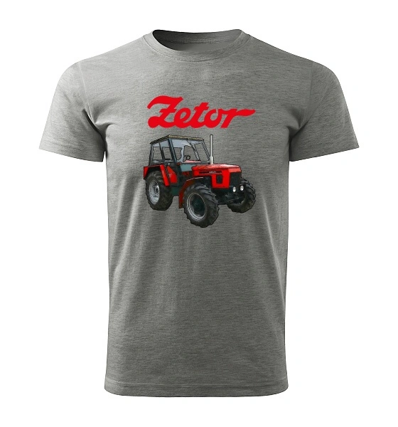 Moon River ZETOR 6945 dětské tričko s traktorem šedé velikost 110