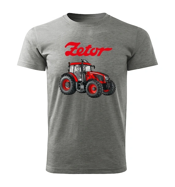 Moon River ZETOR Crystal 160 dětské tričko s traktorem šedé velikost 158
