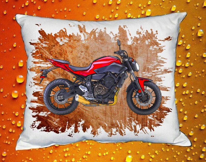 Polštářek s motorkou YAMAHA FZ-07 ABS RED III