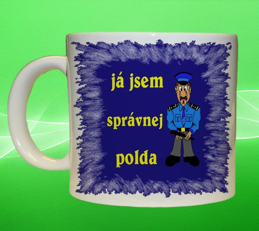 hrnek Já jsem správný polda POLICIE 450 ml
