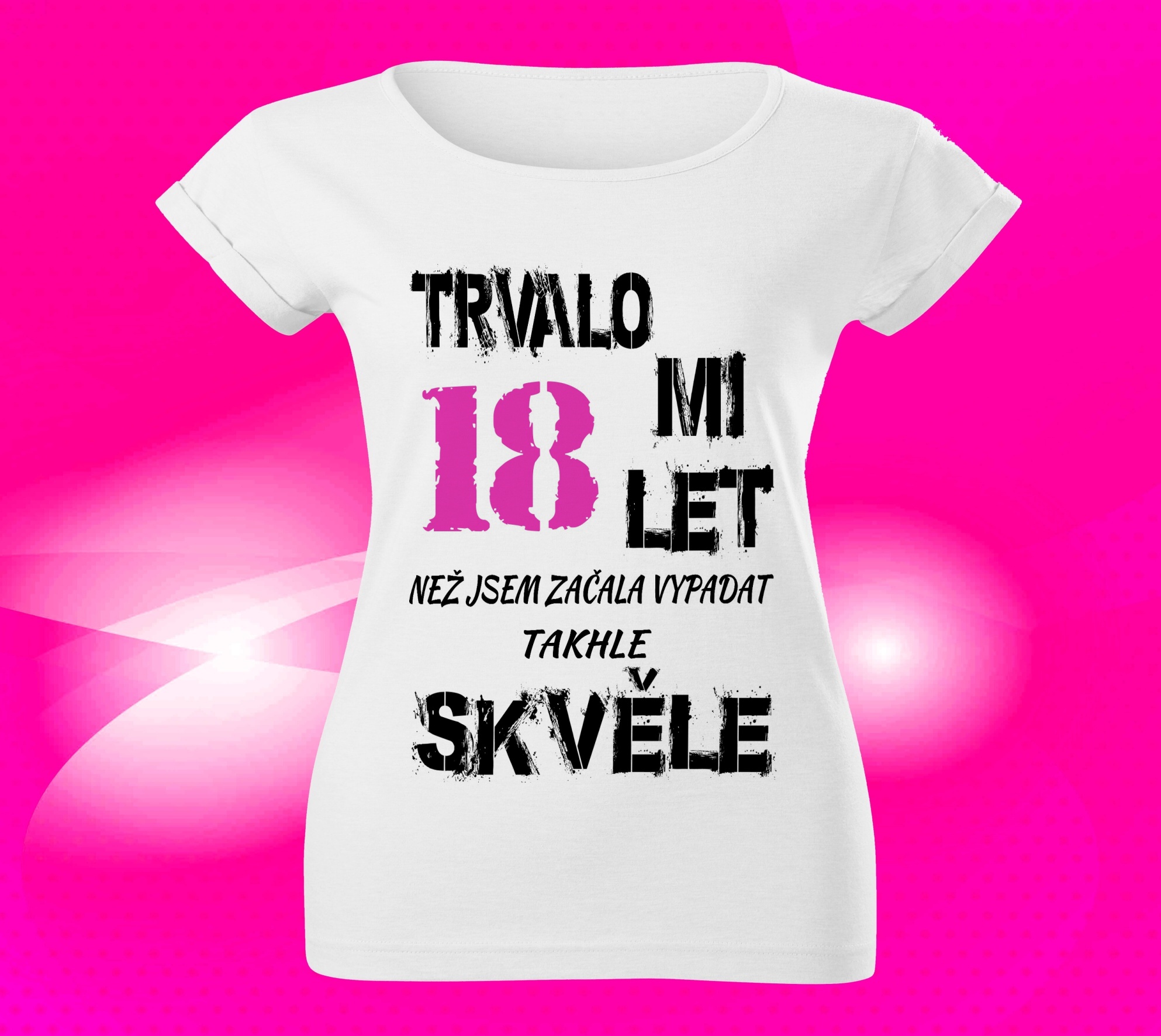 Dámské tričko k narozeninám 18 let L