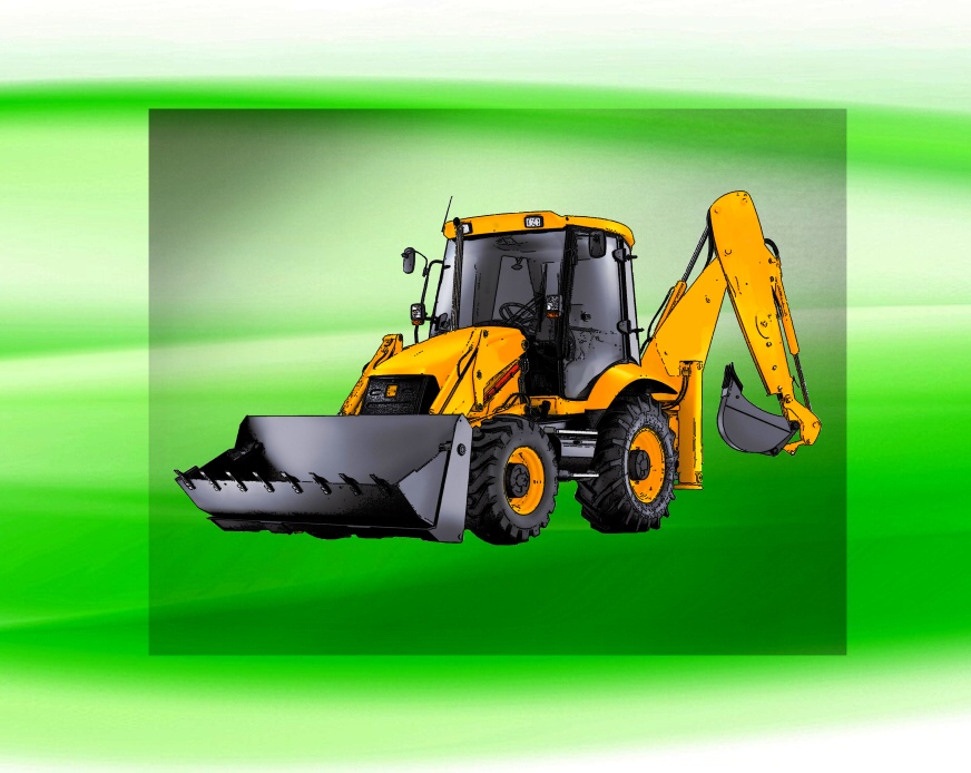 JCB 3CX DTF nažehlovačka 8x4cm