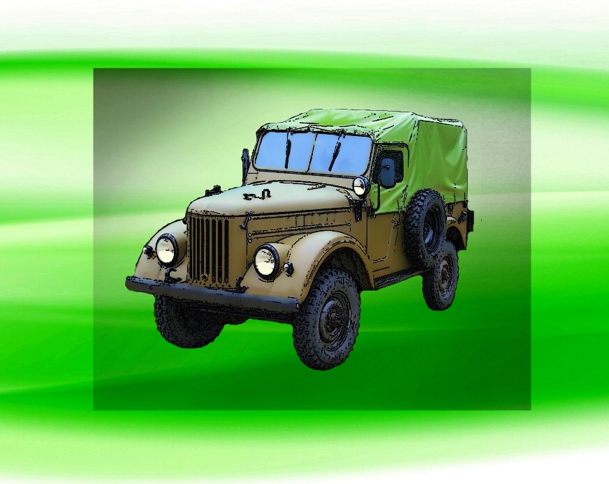 GAZ-69M DTF nažehlovačka 12x9 cm