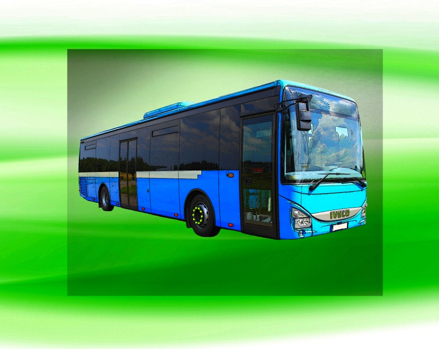 autobus IVECO Crossway LE DTF nažehlovačka 9x5 cm