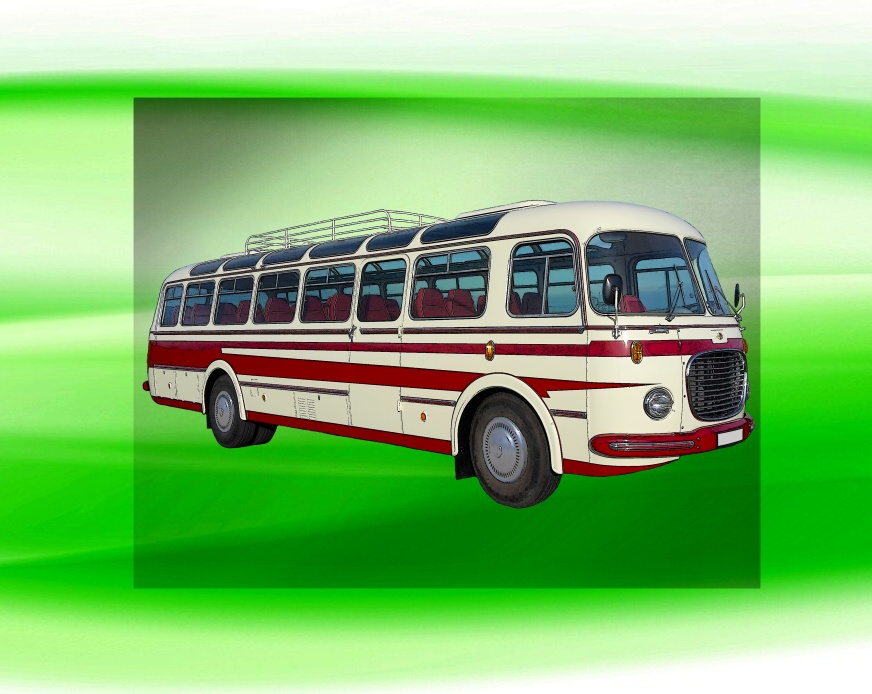 autobus ŠKODA RTO 706 DTF nažehlovačka 7x4 cm