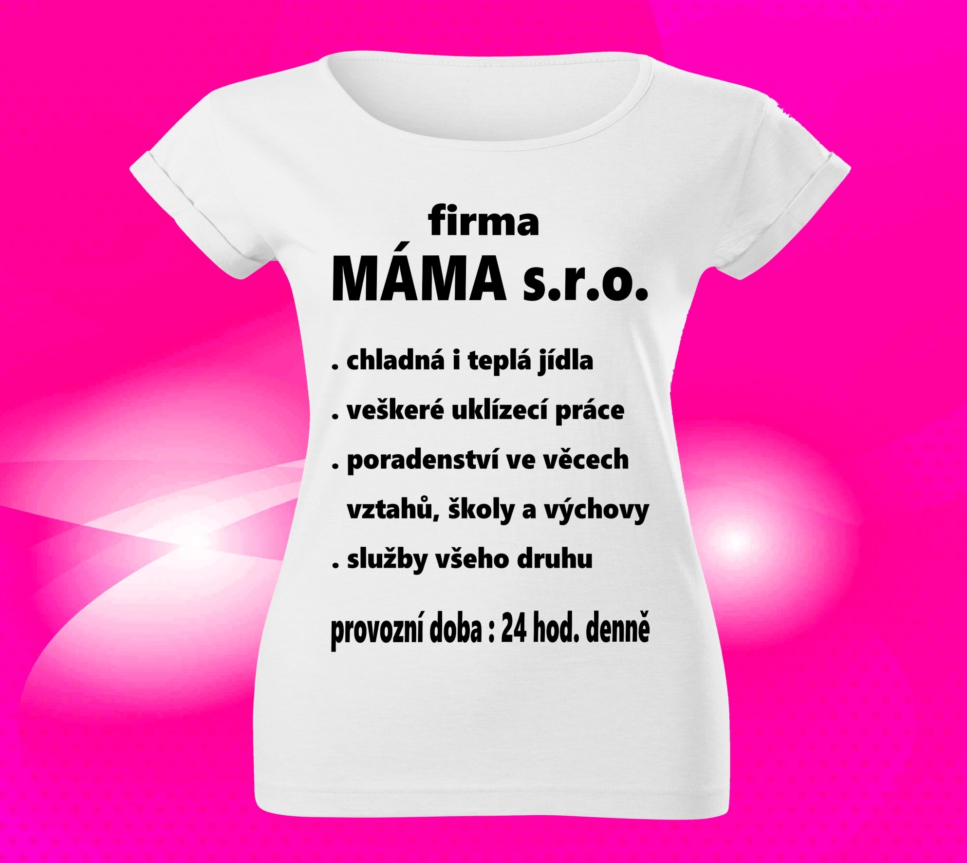 Dámské tričko MÁMA s.r.o.  L