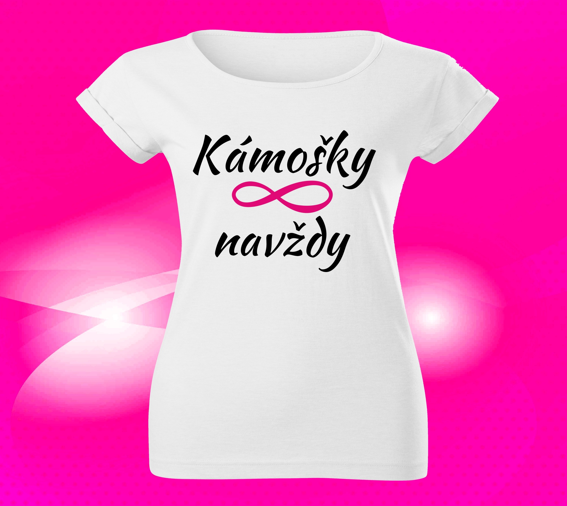Dámské tričko kámošky na vždy M