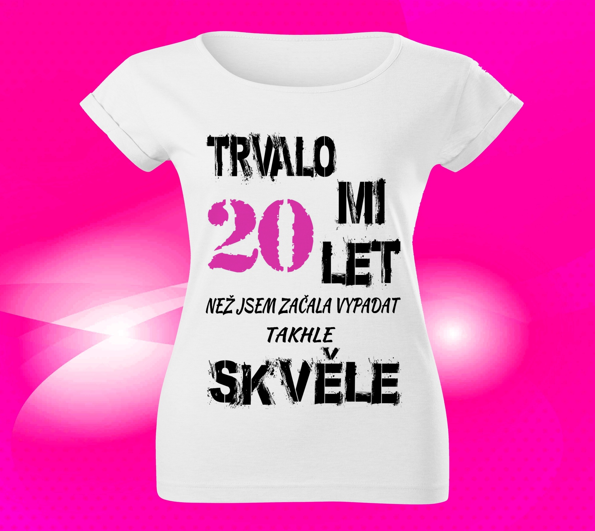 Dámské tričko k narozeninám 20 let M