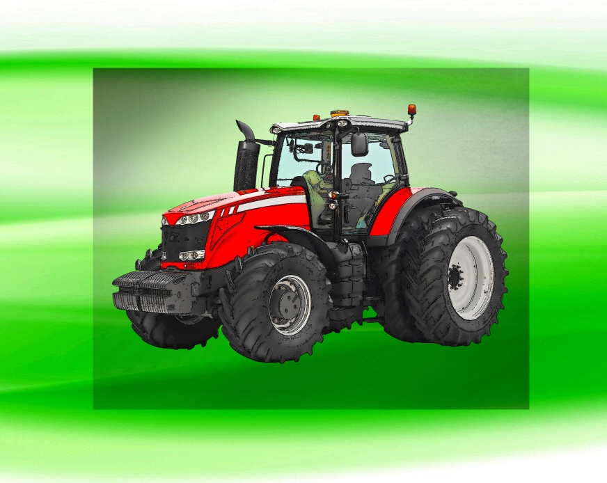 Massey Ferguson  8670 DTF nažehlovačka 7x5 cm