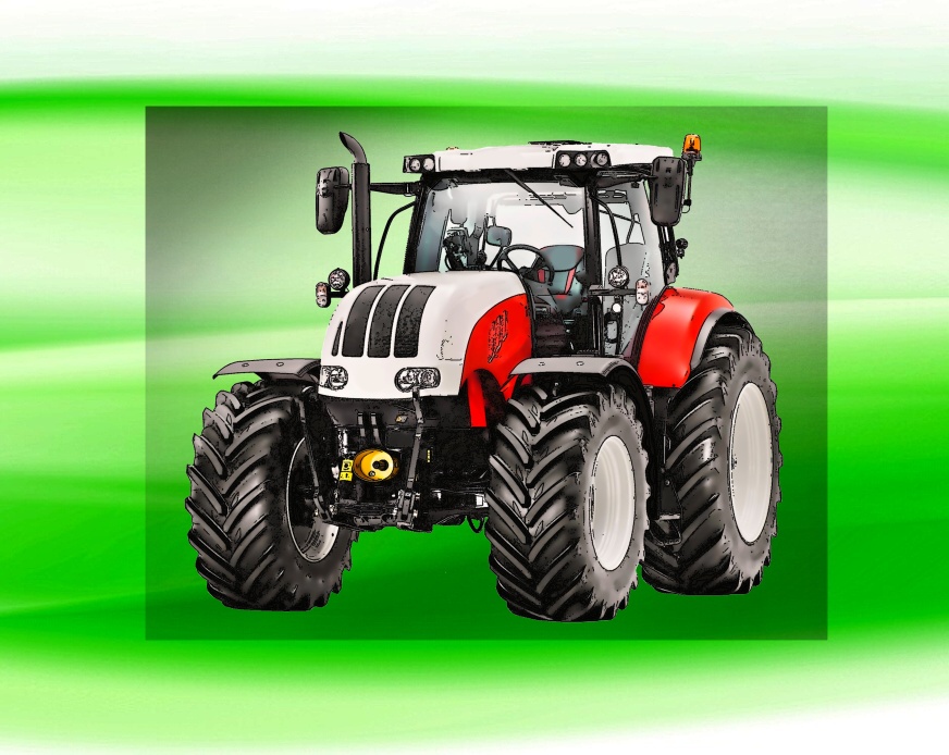 Steyr cvt 6240  DTF nažehlovačka 7x6 cm