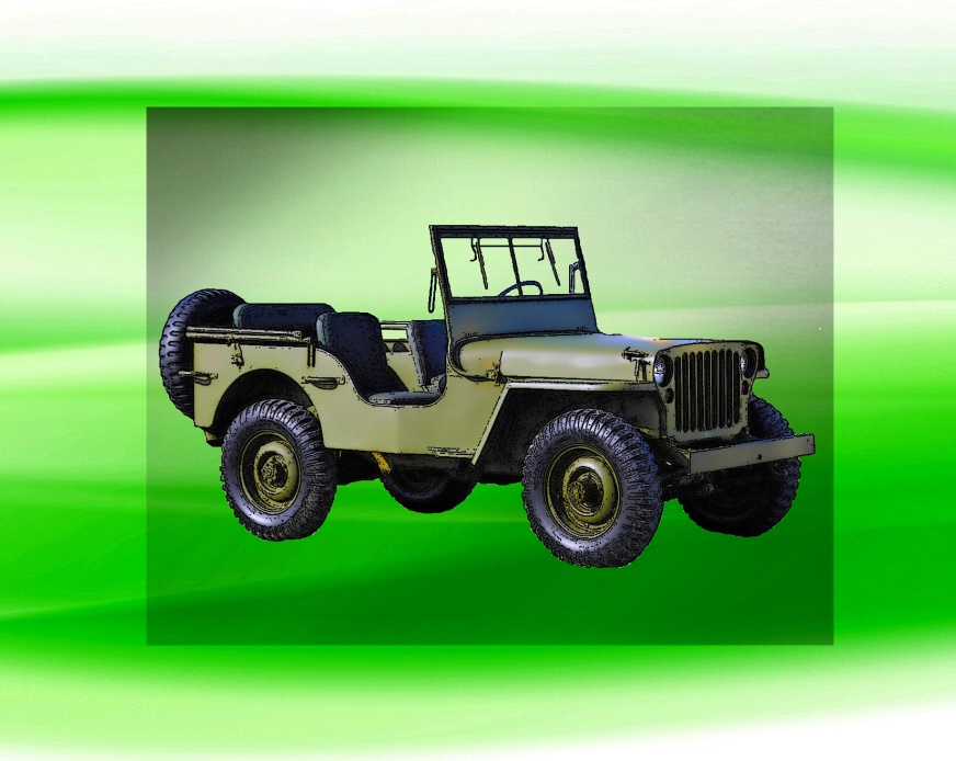 Jeep Willys MB 1943 DTF nažehlovačka 7x4cm
