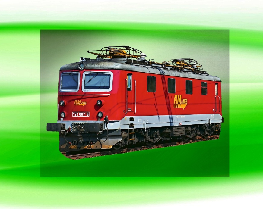 DTF nažehlovačka s lokomotivou 121 007  9x7 cm