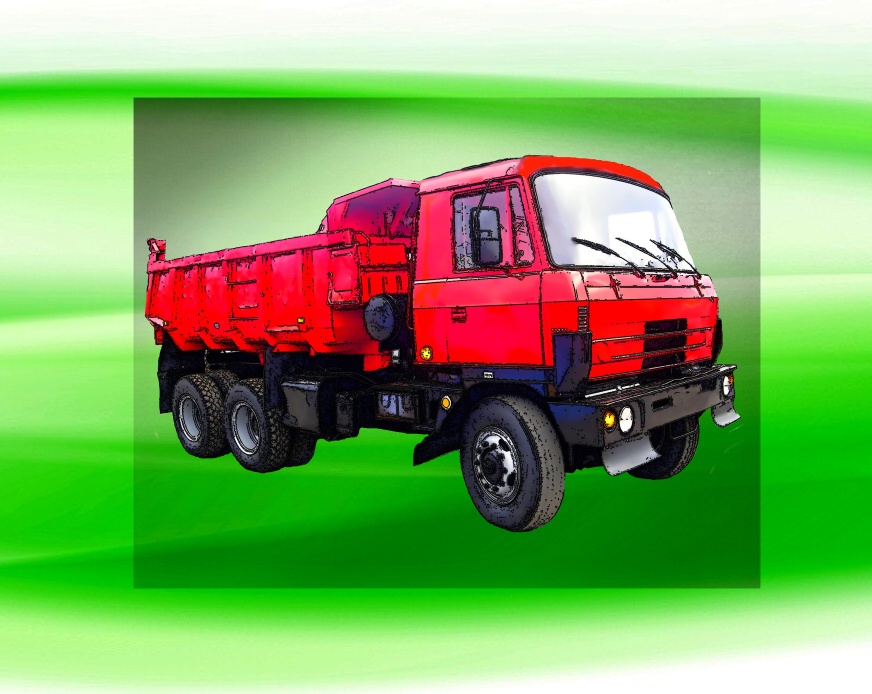 nažehlovačka  7x5 cm nákladní auto České výroby 815