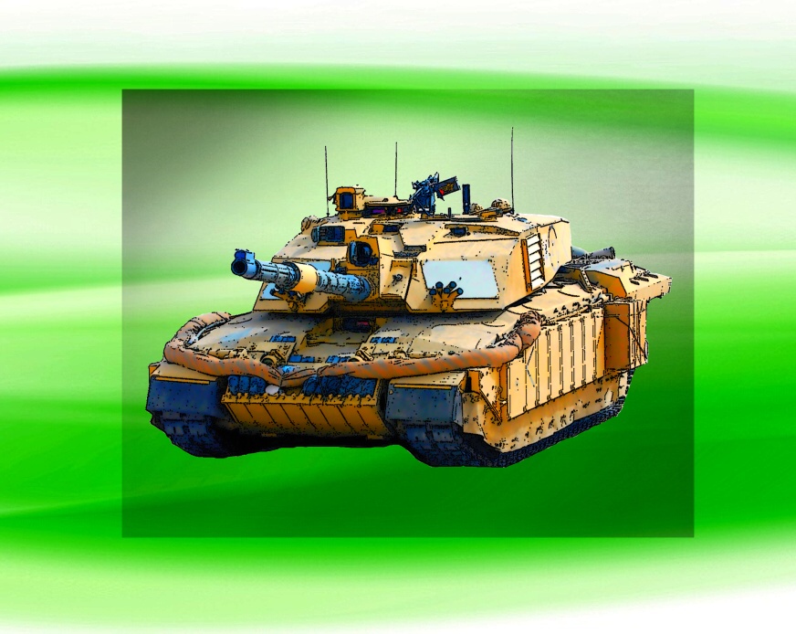 tank Challenger DTF nažehlovačka 10x6 cm