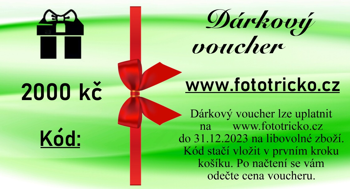 Dárkový voucher 2000 kč