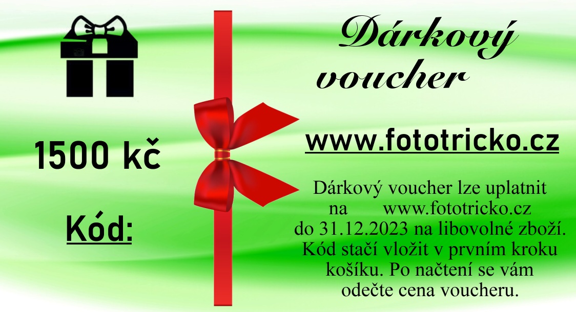 Dárkový voucher 1500 kč